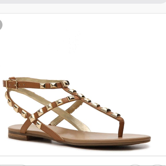 bcbg studded sandals